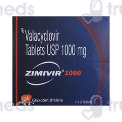 Zimivir 1000 MG | Order Zimivir 1000 MG Tablet Online at Truemeds