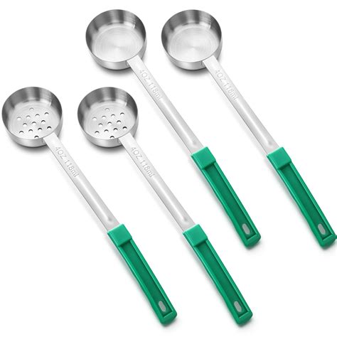 Amazon.com: Teenyyou 4 Pcs Portion Control Serving Spoons Portion ...