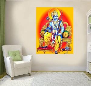 Archi Graphics Studio 56 cm decorative wallpaper/poster of shree Ram ...