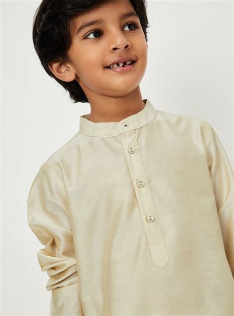 Buy Boys Embroidered Kurta Set with Nehru Jacket Online at just Rs ...