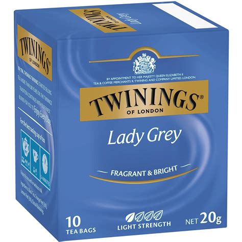 Twinings Lady Grey Tea Bags 10 Pack 20g | Woolworths