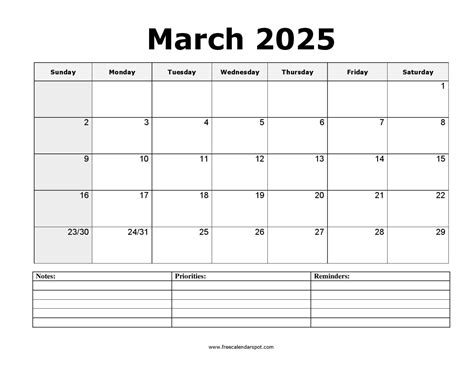 Free March 2026 Calendar Printable | PDF, Word