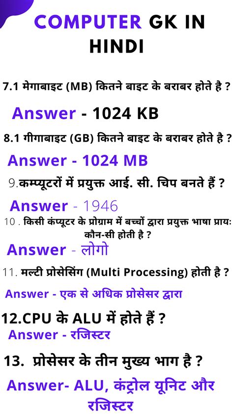Image result for Computer GK Hindi PDF