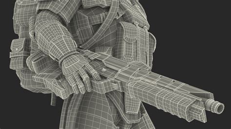 Future Soldier Walking Pose 3D | 3D Molier International