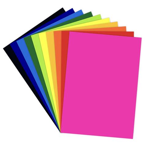 Lakeer A3 Color Paper Pack - 50 Sheets, 10 Vibrant Colors | 120 GSM ...