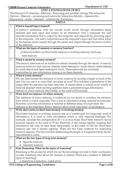 HCI 2 Midterm Notes: Foundations, Design, and Cognitive Models - Studocu