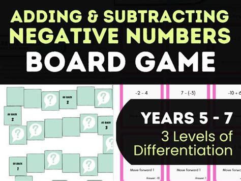 Image result for Adding Subtracting Negative Numbers Game