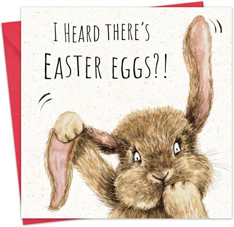 Amazon.com : Twizler Funny Easter Card - Bunny - Happy Easter Cards for ...