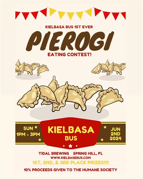 Kielbasa Bus Pierogi Eating Contest , Tidal Brewing Company, Spring ...