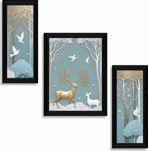 saf deer in jungle Premium wall paintings for wall decoration, living ...
