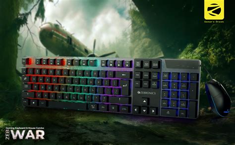 Amazon.in: Buy Zebronics War Gaming Keyboard and Mouse Combo,Gold ...