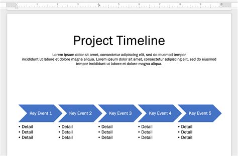How To Create A Timeline In Microsoft Word
