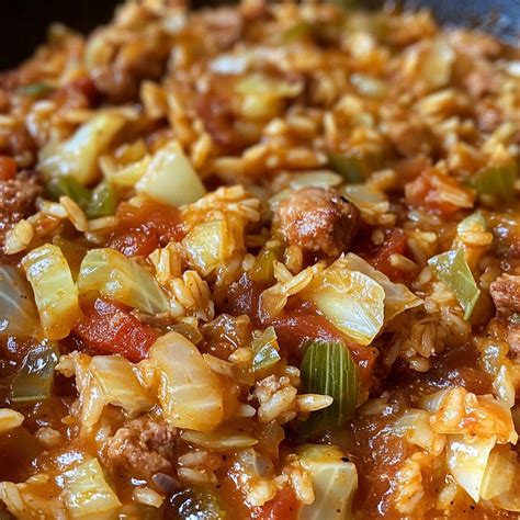 Cajun Cabbage Jambalaya - Recipes