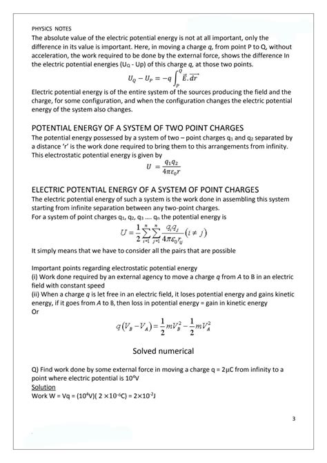 Image result for Electrostatic Potential and Capacitance Notes