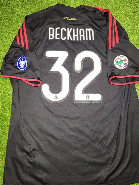 Camiseta Del Ac Milan David Beckham AC Milan Home Adidas Beckham 32