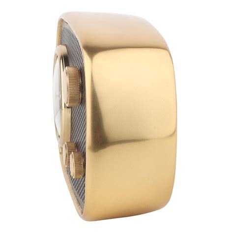 Radio Wave Table Clock In Gold Frame