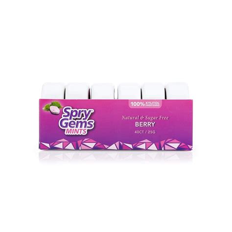 Spry Gems Natural Sugar-Free Xylitol Mints, On The India | Ubuy