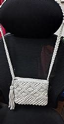 Generic Looks Hand Work Women's Handmade Macrame Crossbody Sling Bags ...