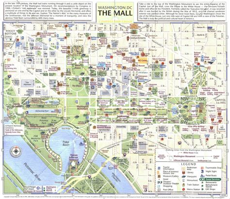 National Mall Printable Map