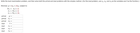 Image result for Dual of Maximization Problem