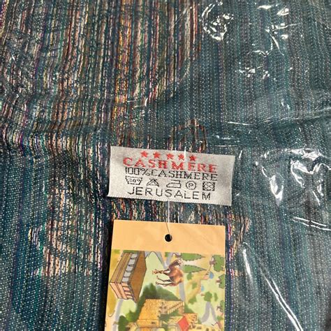 NEW With Tag Jerusalem Holy Land 100% CASHMERE Scarf Wrap Shawl ...
