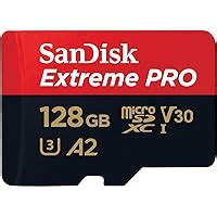 SanDisk Extreme Pro SD UHS I 128GB Card for 4K Video for DSLR and ...