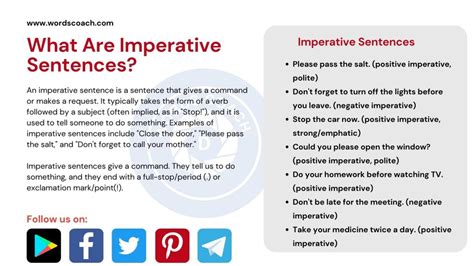 Image result for Some Examples From Imperative Sentences