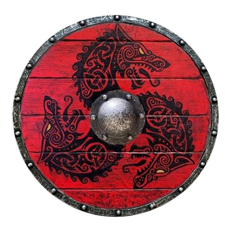 Buy Medieval Viking Warrior Shield | Eivor Valhalla Raven Viking Sign ...