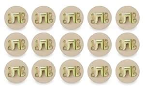 Set of 15 Strong MDF Wall Hanging Hooks for Clocks, Frames, Paintings ...