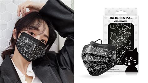 日本精品品牌療癒黑貓NYA-聯名醫用口罩！簡約設計、經典黑白風格