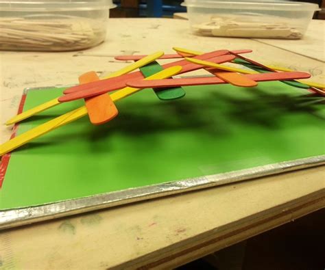 Da Vinci Popsicle Stick Bridge: Make a self supporting bridge with no mechanical fasteners or ...
