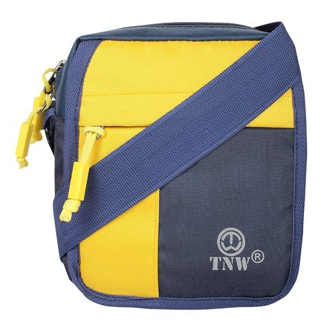 TnW Men's Casual Canvas Travel Sling Bag (Navy Blue) : Amazon.in: Fashion