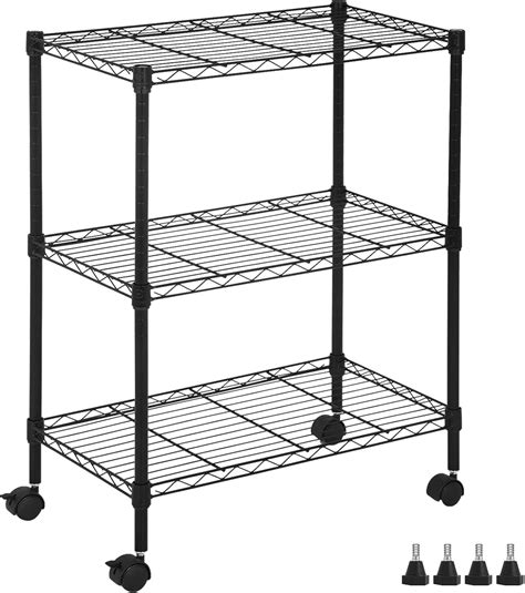 Amazon.com: YYkokocat Wire Shelving 32" H x 23W x 13D Storage Shelf ...