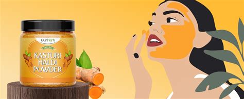 OurHerb Natural Kasturi Haldi Powder for Face Beauty (100g | 3.5 Oz ...