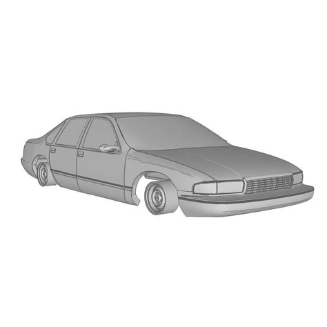 95 Chevrolet Caprice 3D model 3D printable | CGTrader