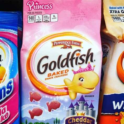 Kind of surprised to see pink princess goldfish crackers by ...