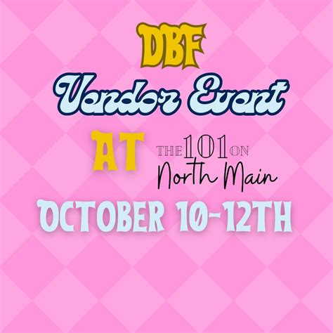 DBF Vendor Event! , 101 North Main Street, Barbourville, KY, 10 October ...