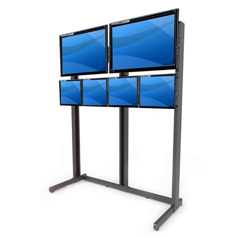 Best Mounting Multi-Monitor Floor Stand Mount for LCD/Plasma/LED | Wayfair