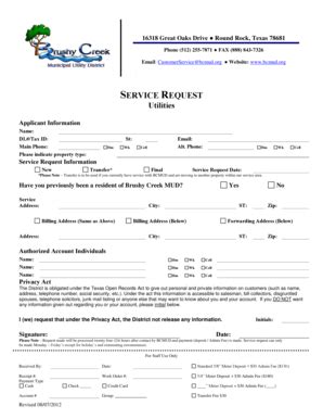 Service Request Form - Blank Fillable Template | Fill Out, Print ...