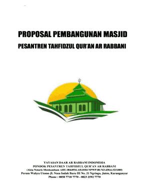 Proposal Masjid - Fill Online, Printable, Fillable, Blank | pdfFiller