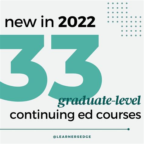 Learners Edge on LinkedIn: We launched 33 new continuing ed courses in ...