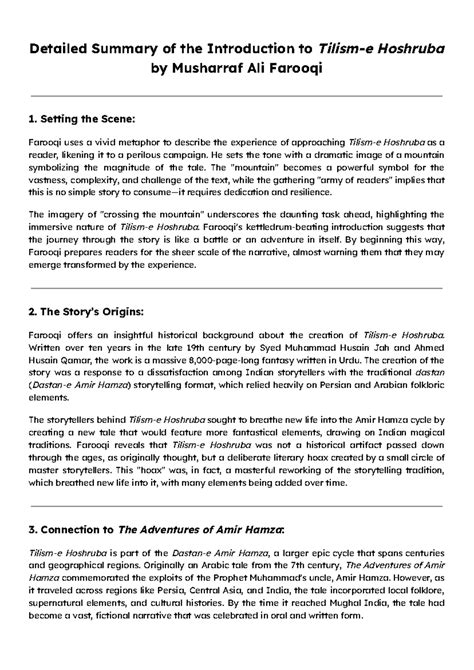 Introduction to Tilism-e Hoshruba by Musharraf Ali Farooqi - Setting ...