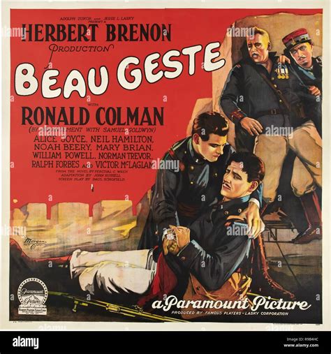 Original film title: BEAU GESTE. English title: BEAU GESTE. Year: 1926 ...