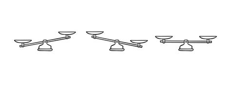 Scales hand drawn doodle element scales outline icon bowls of libra ...