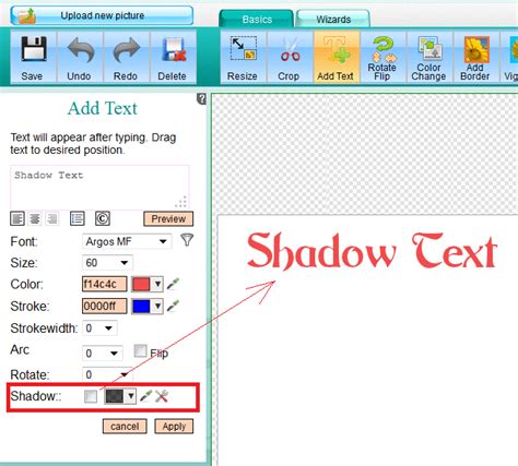 Image result for How to Give Text Shadow in CD-R