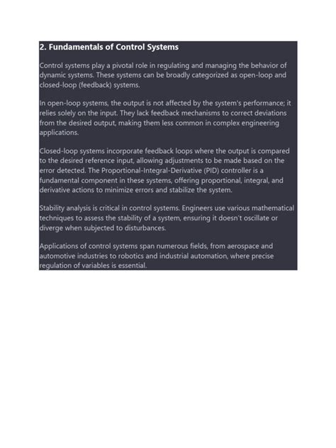 Image result for Control Systems Basic Specification