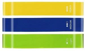 VECTOR X Latex (Light, Medium & Heavy) loop Set of 3 Resistance Band ...