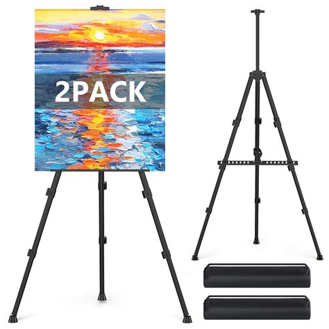Easel Stand for Sign, Hemndic 66" Easels Stand for Painting Heavy Duty ...