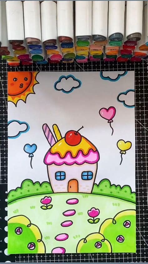 Image result for Drawing House Tutorial