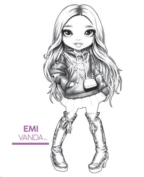 Image result for Rainbow High Coloring Pages Ruby